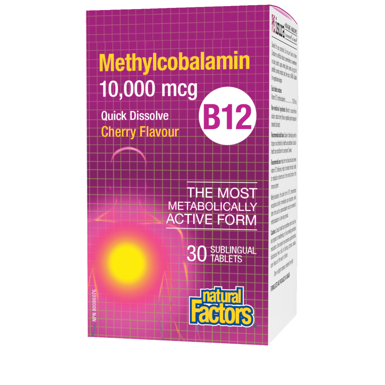 B12 Methyl 10,000mcg SubTAB 30