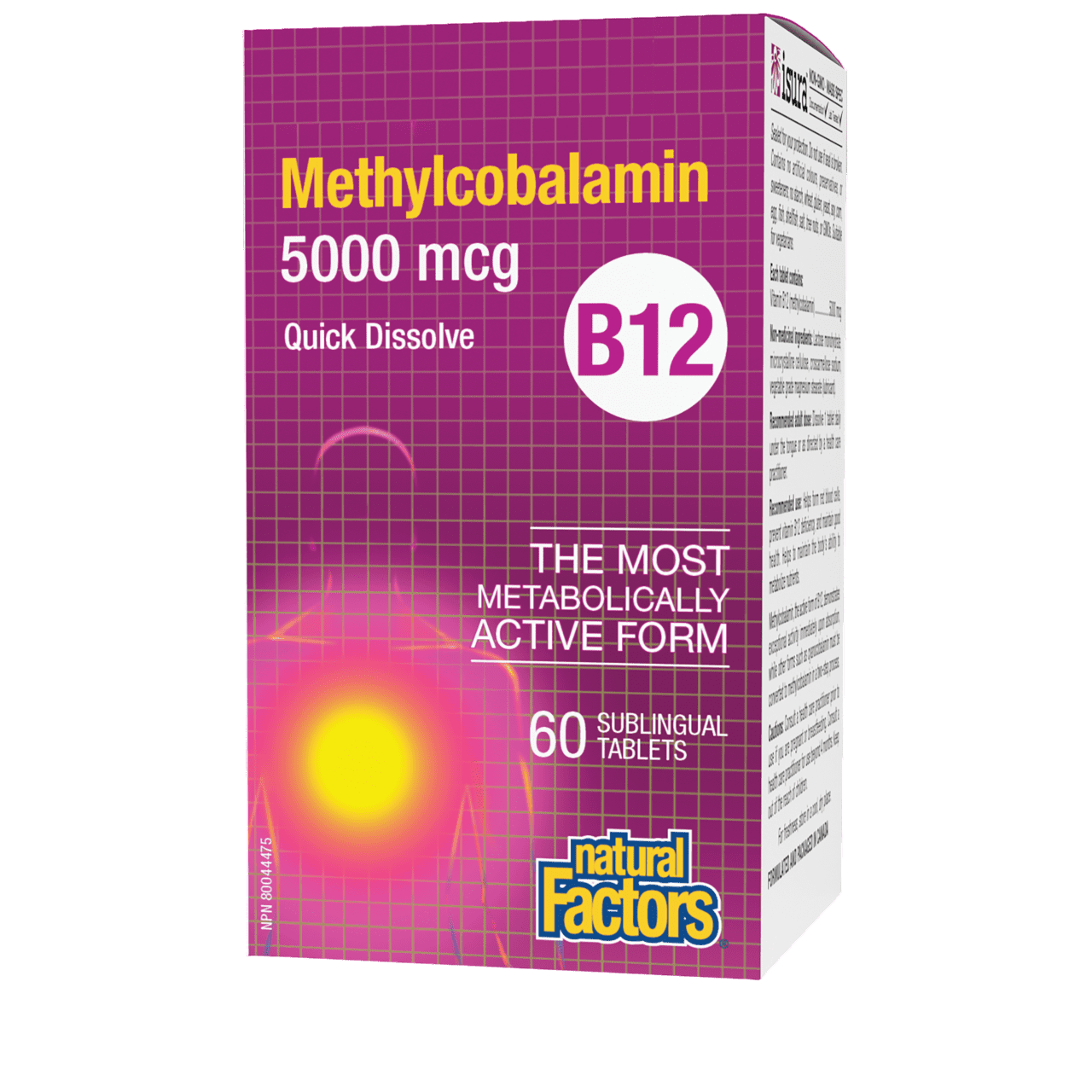 B12 Methyl 5,000mcg SubTAB 60